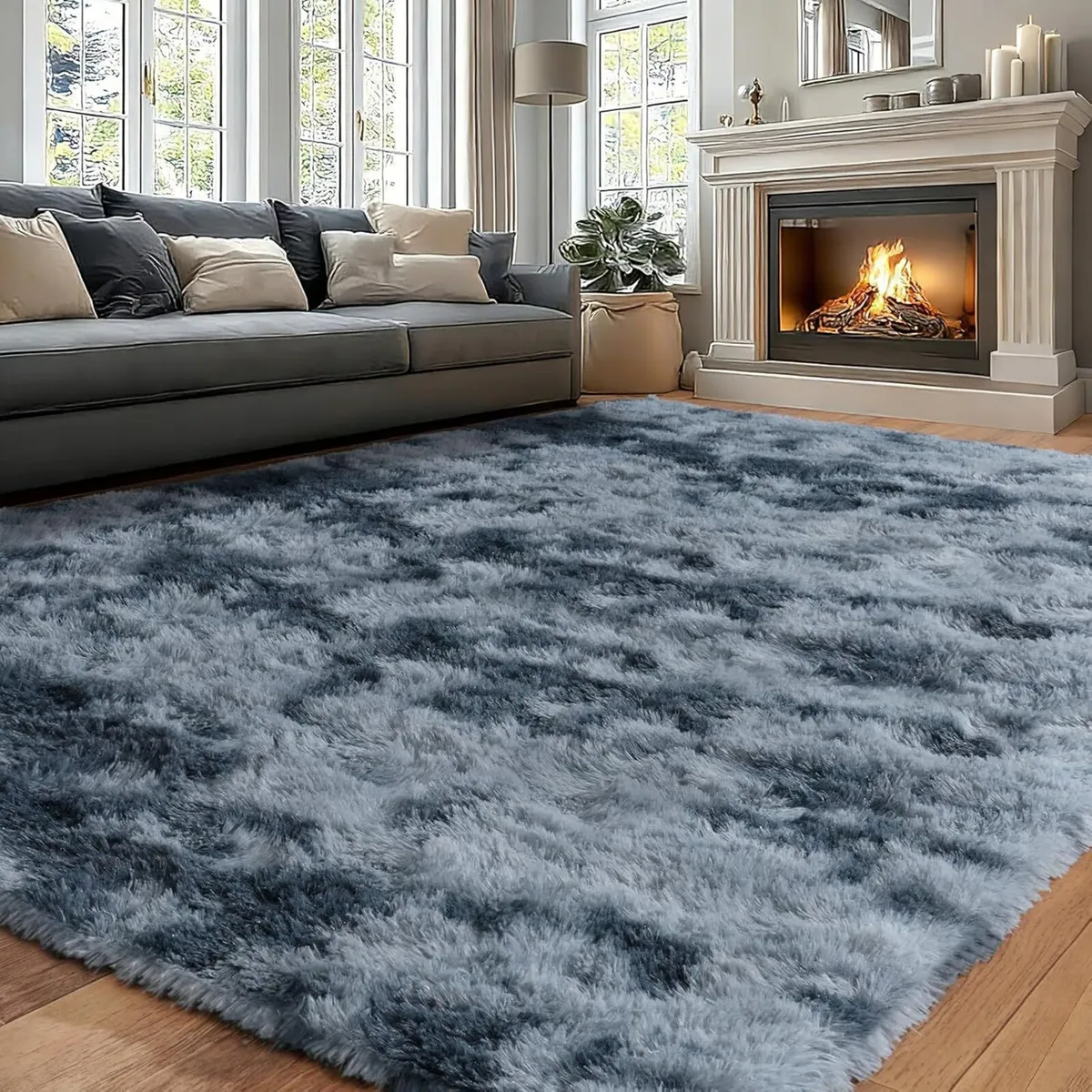 Large Rugs for Living Room 160x230 cm - Fluffy - Image 1