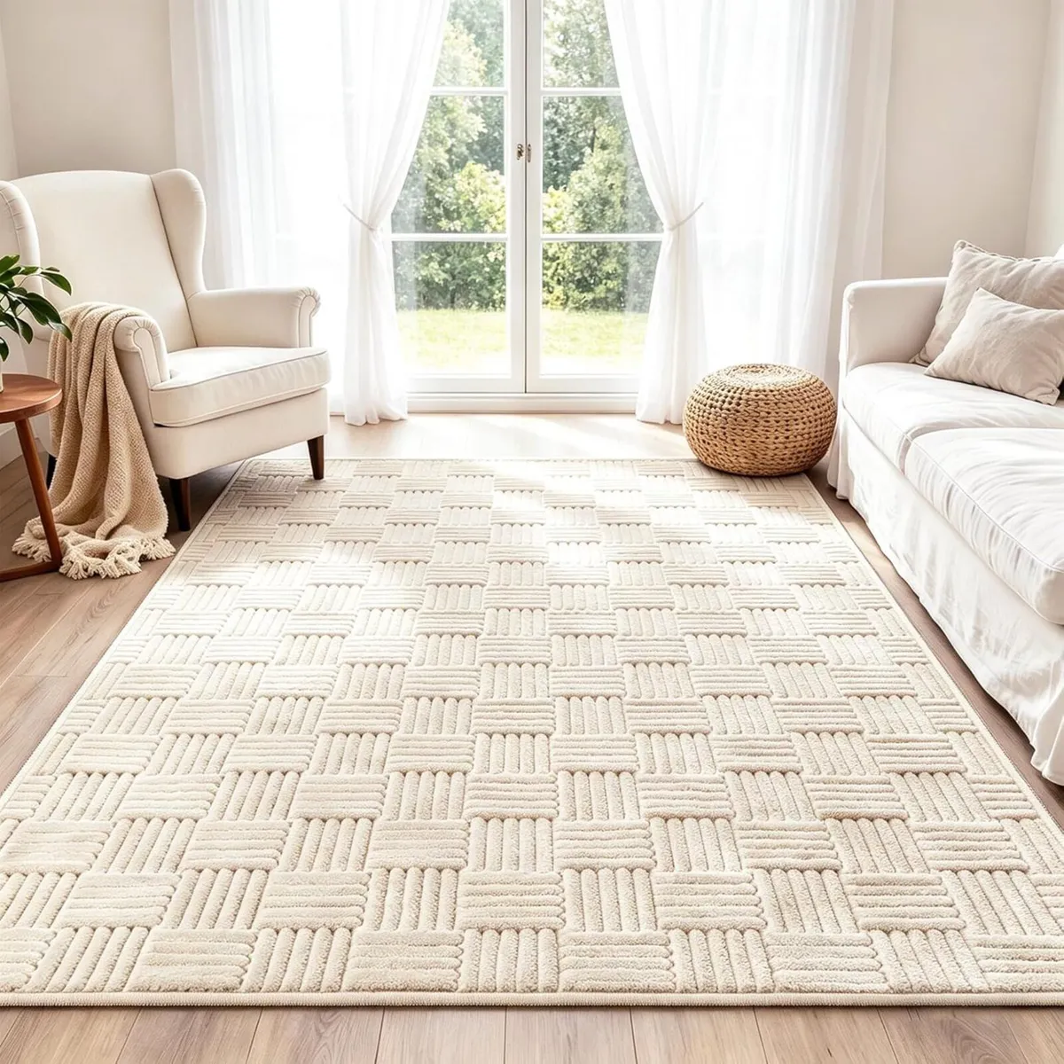 Rugs Living Room 160x230cm Washable Soft Fluffy - Image 1
