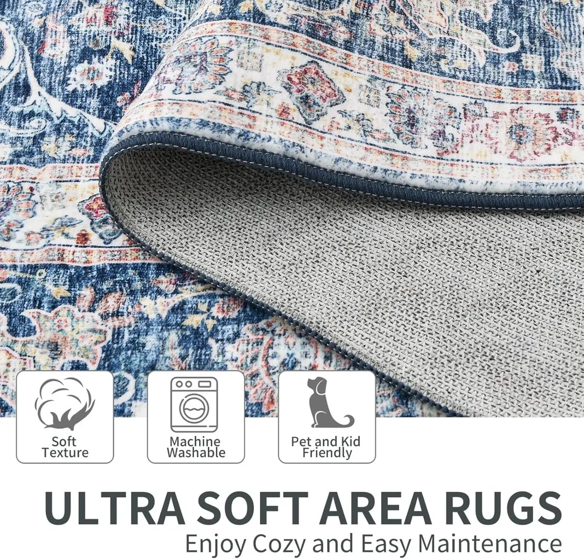Large Rugs for Living Room 200x300cm Vintage - Image 4