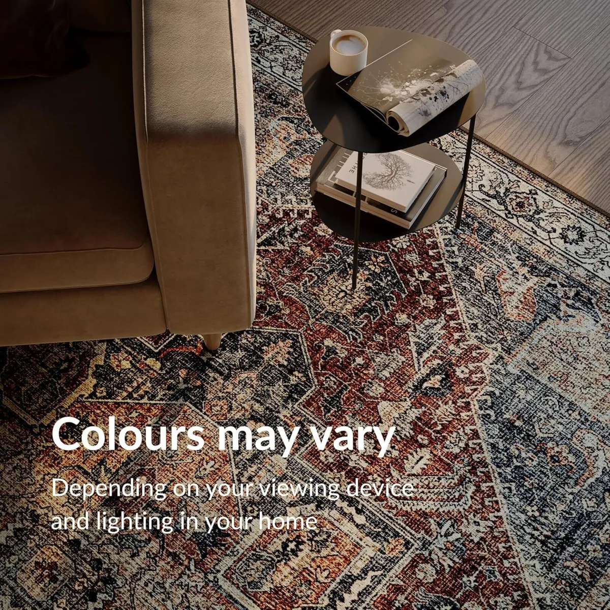 Machine Washable Rug 122x170cm 75% Recycled - Image 4