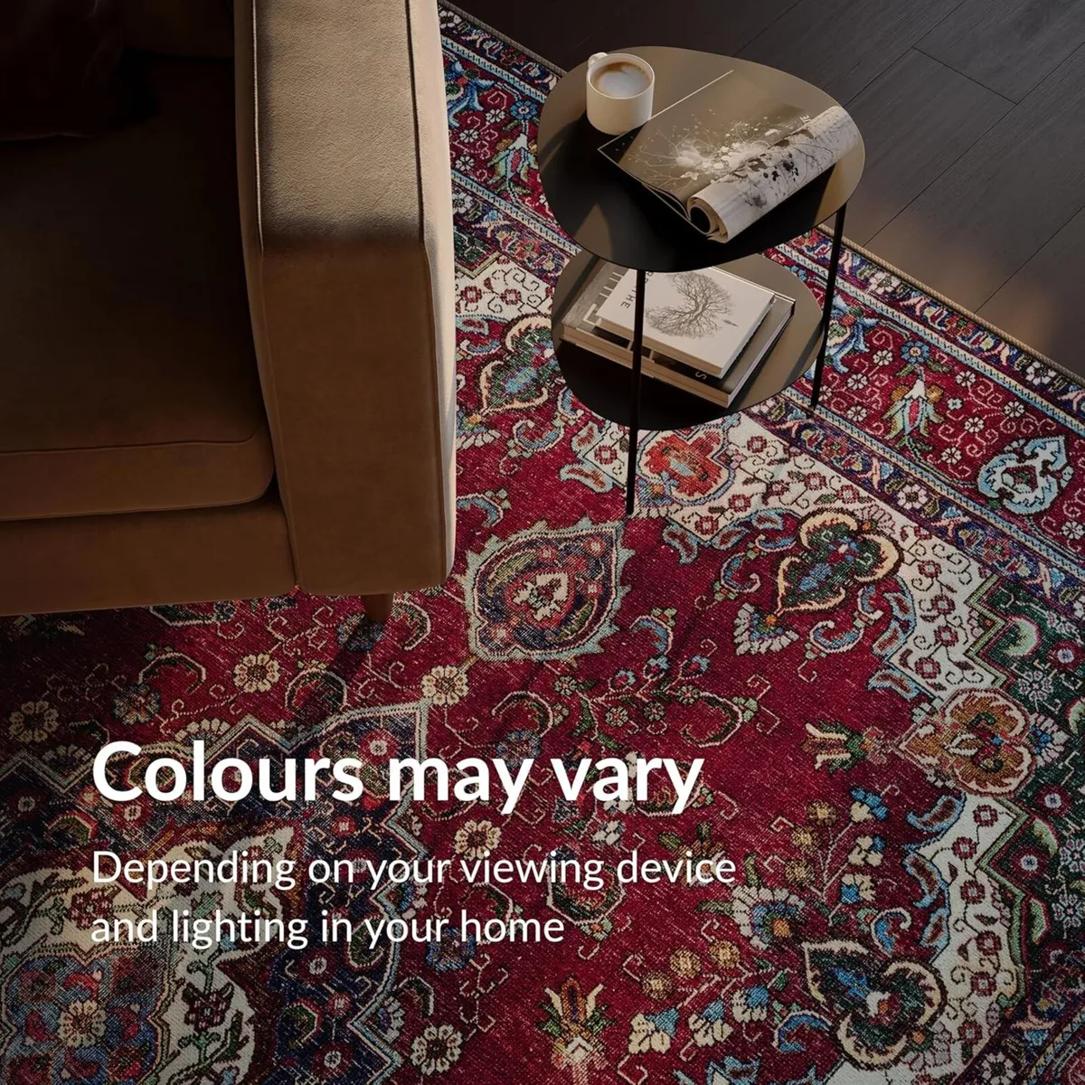 Machine Washable Rug 122x170cm 75% Recycled - Image 4
