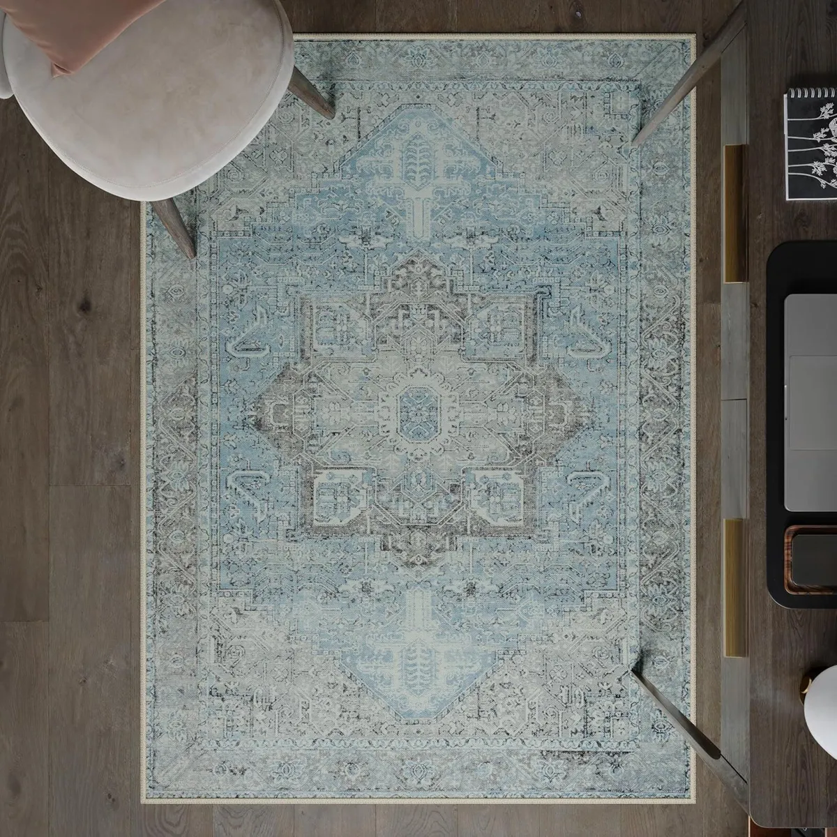 Machine Washable Rug 122x170cm 75% Recycled - Image 1