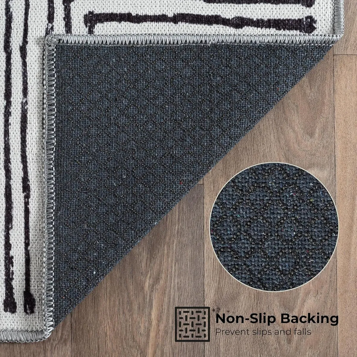 Machine Washable Rug 122x170cm 75% Recycled - Image 3