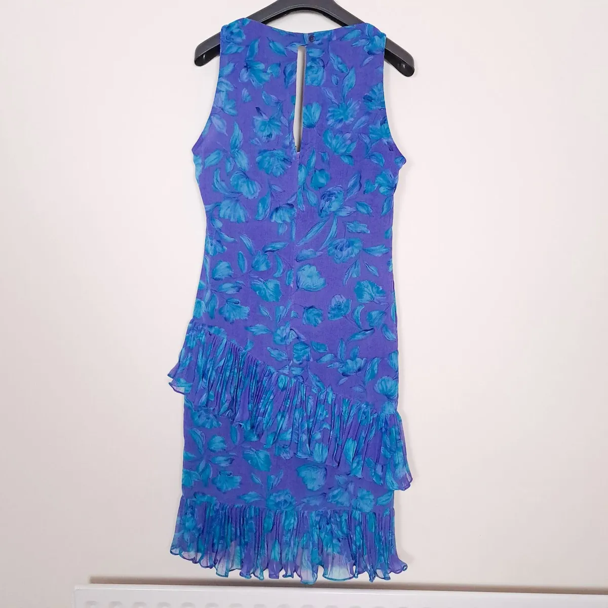 Tricoville Purple Blue Floral Midi Dress 10UK/38EU - Image 2