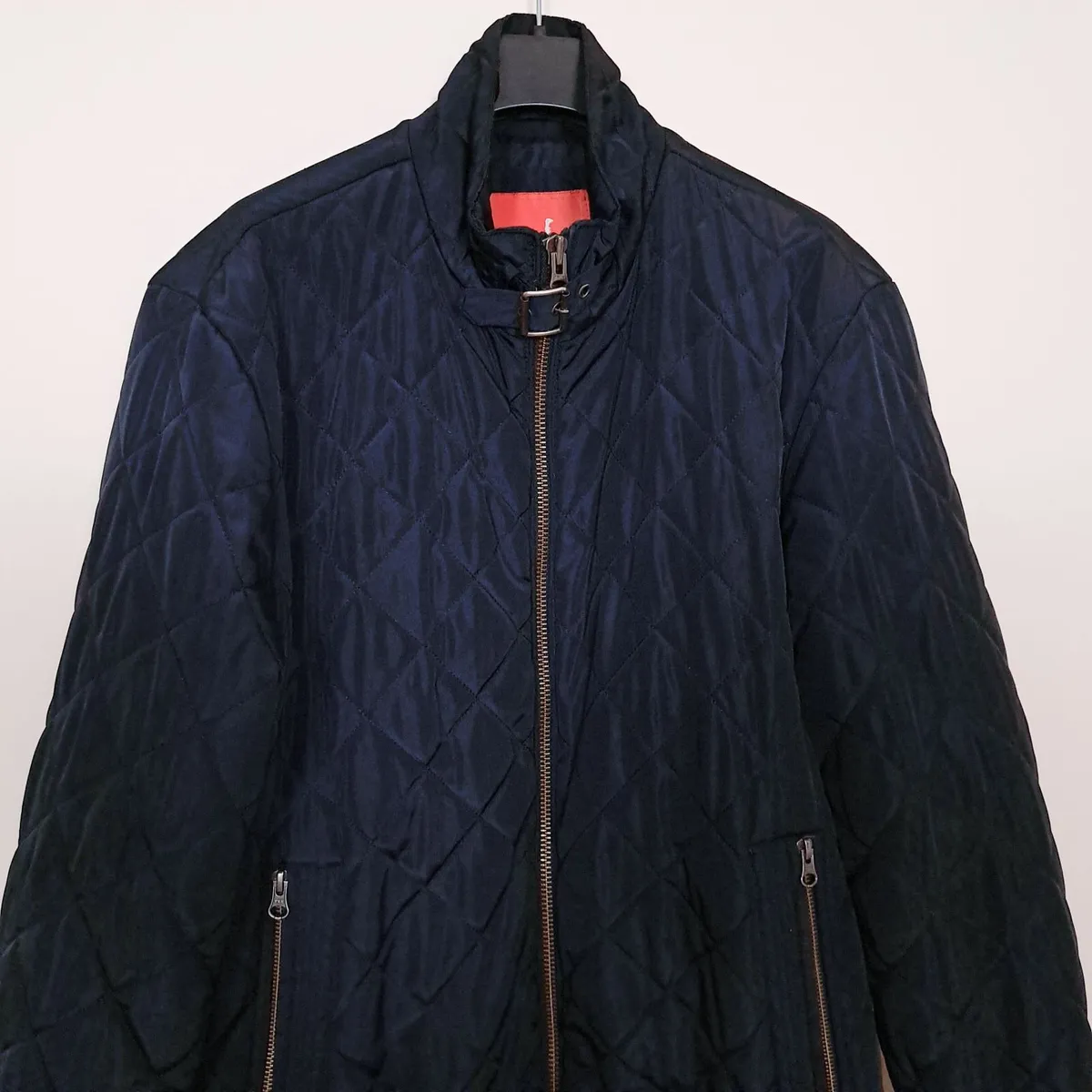 6th Sense Navy Blue Quilted Jacket Mens L - Image 4