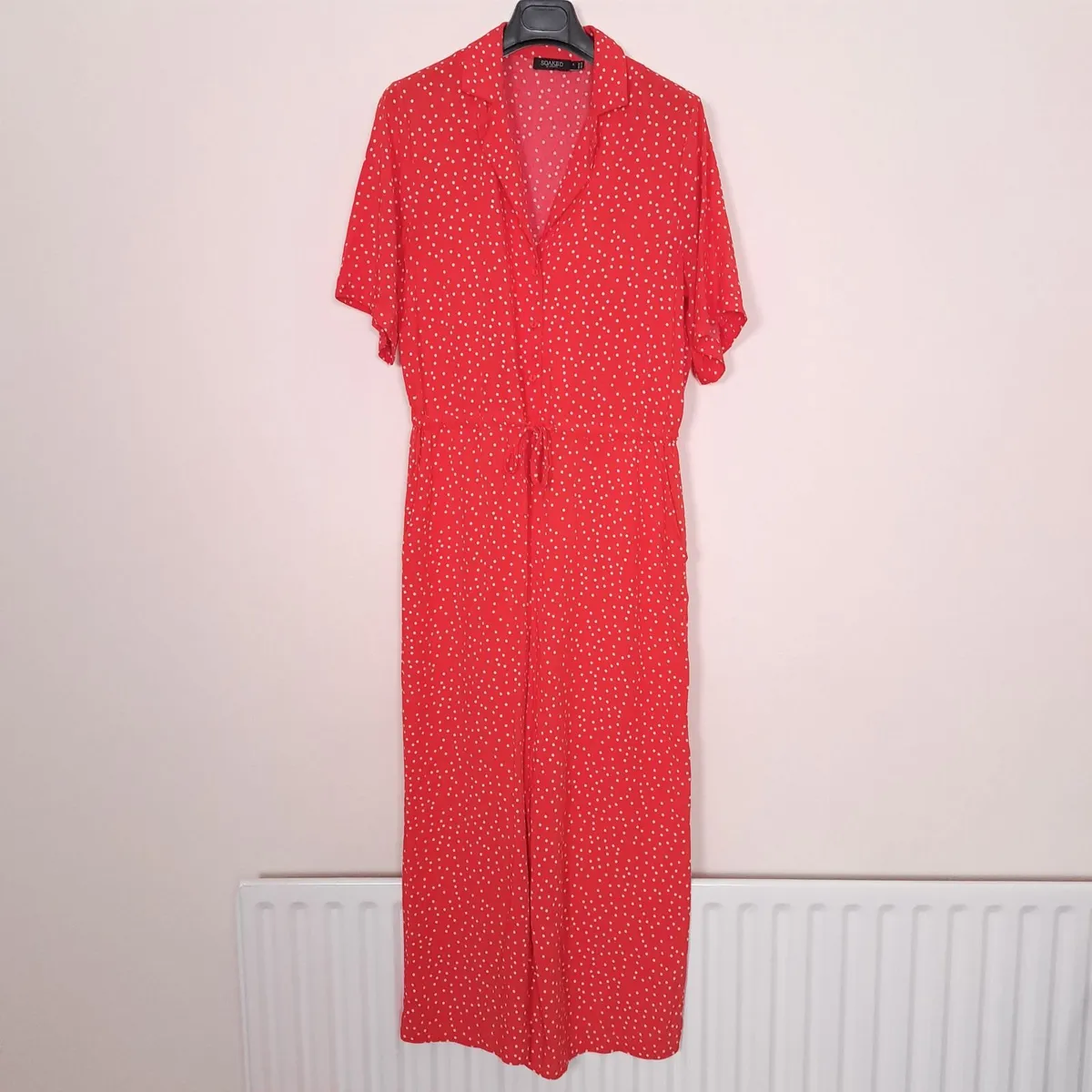 Soaked Red White Polka Dot Jumpsuit 10UK/38EU - Image 1