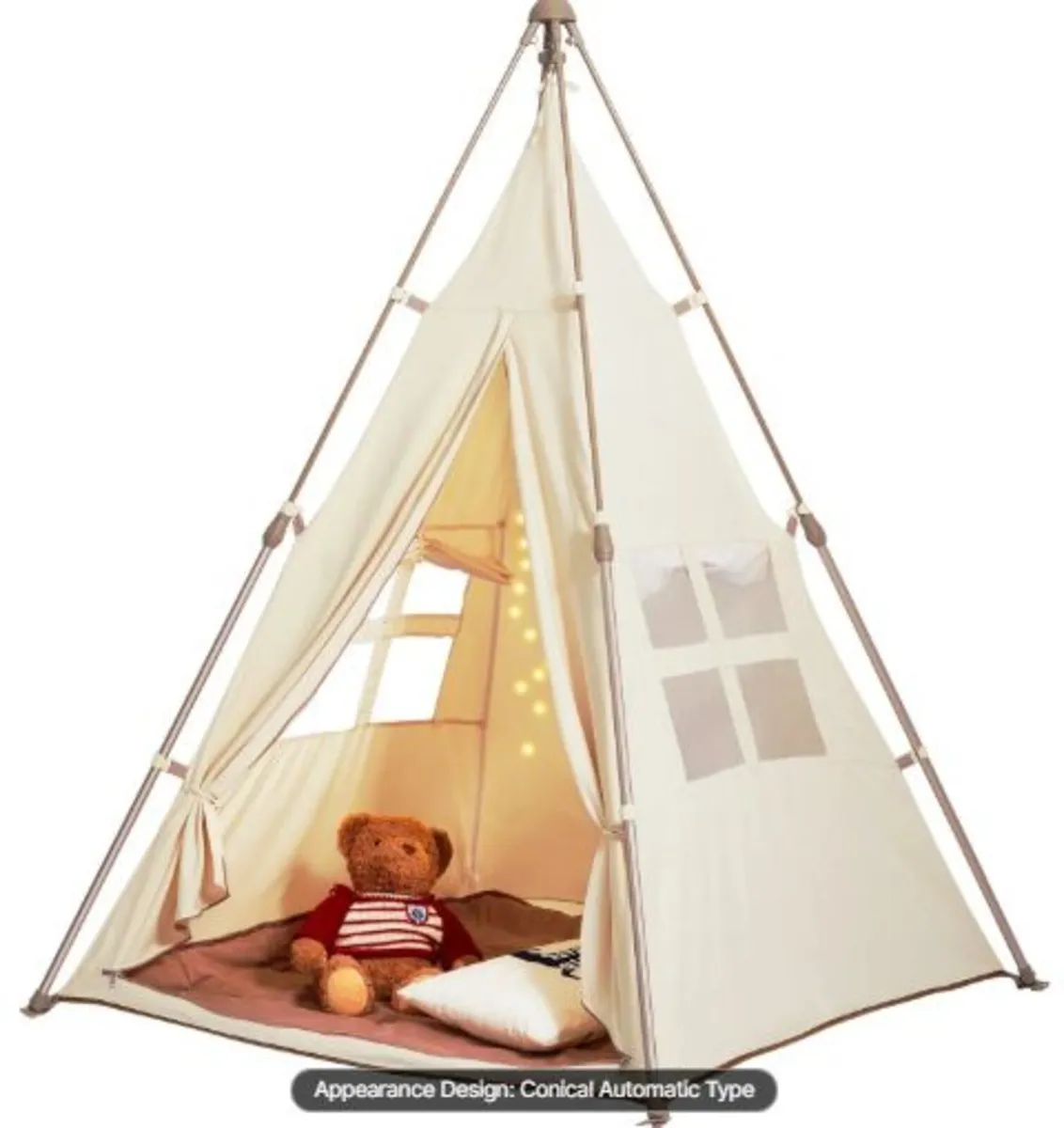 Kids Play Tent, Teepee Tent for Kids 1-5 Years - Image 1