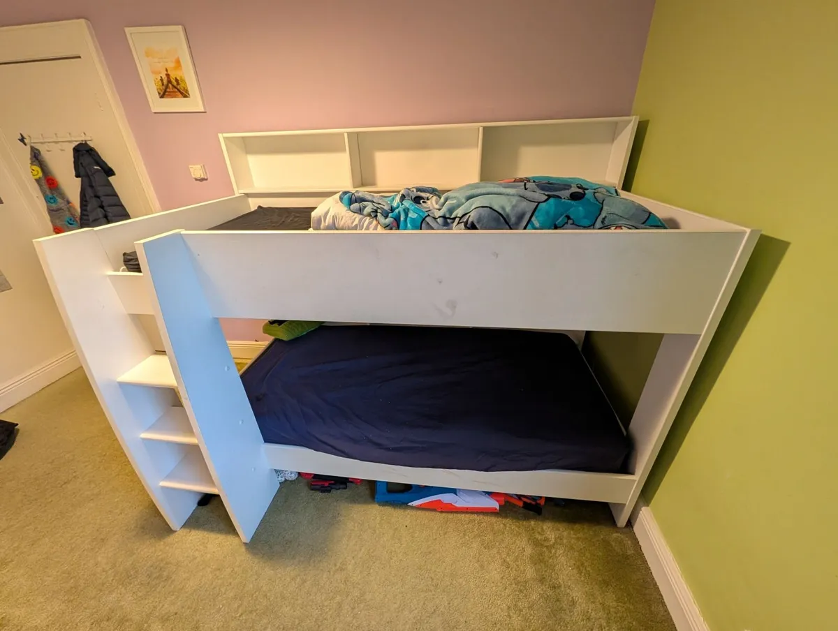 Tam Tam Kids' Bunk Bed (White) – Great Condition - Image 3