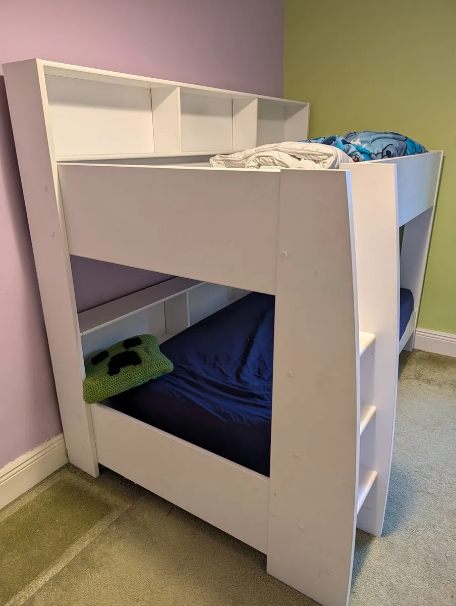 Tam Tam Kids' Bunk Bed (White) – Great Condition - Image 4
