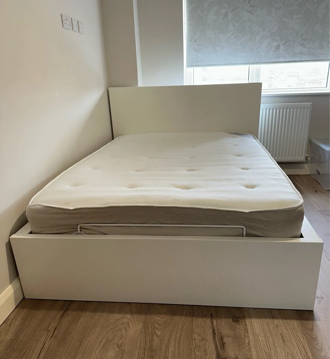 Double ottoman bed + mattress - Image 2