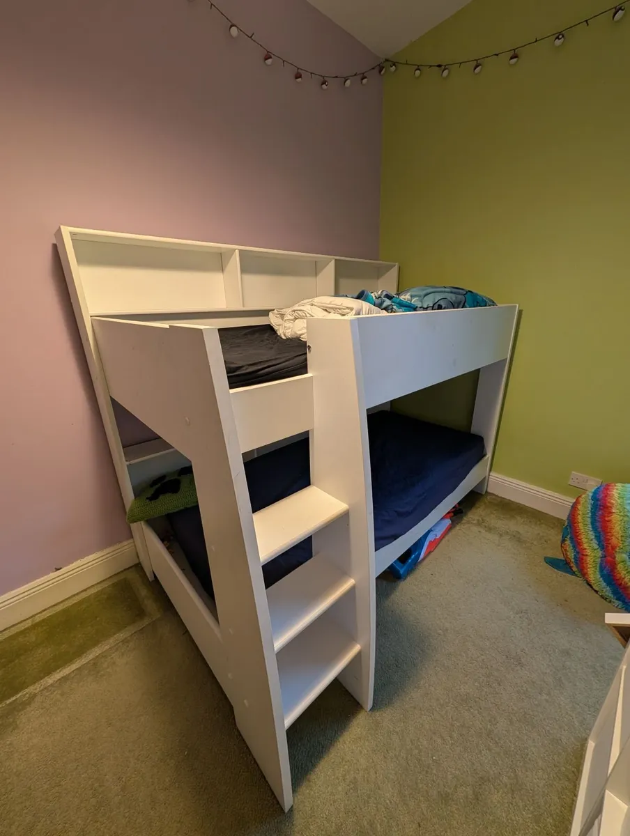 Tam Tam Kids' Bunk Bed (White) – Great Condition - Image 1