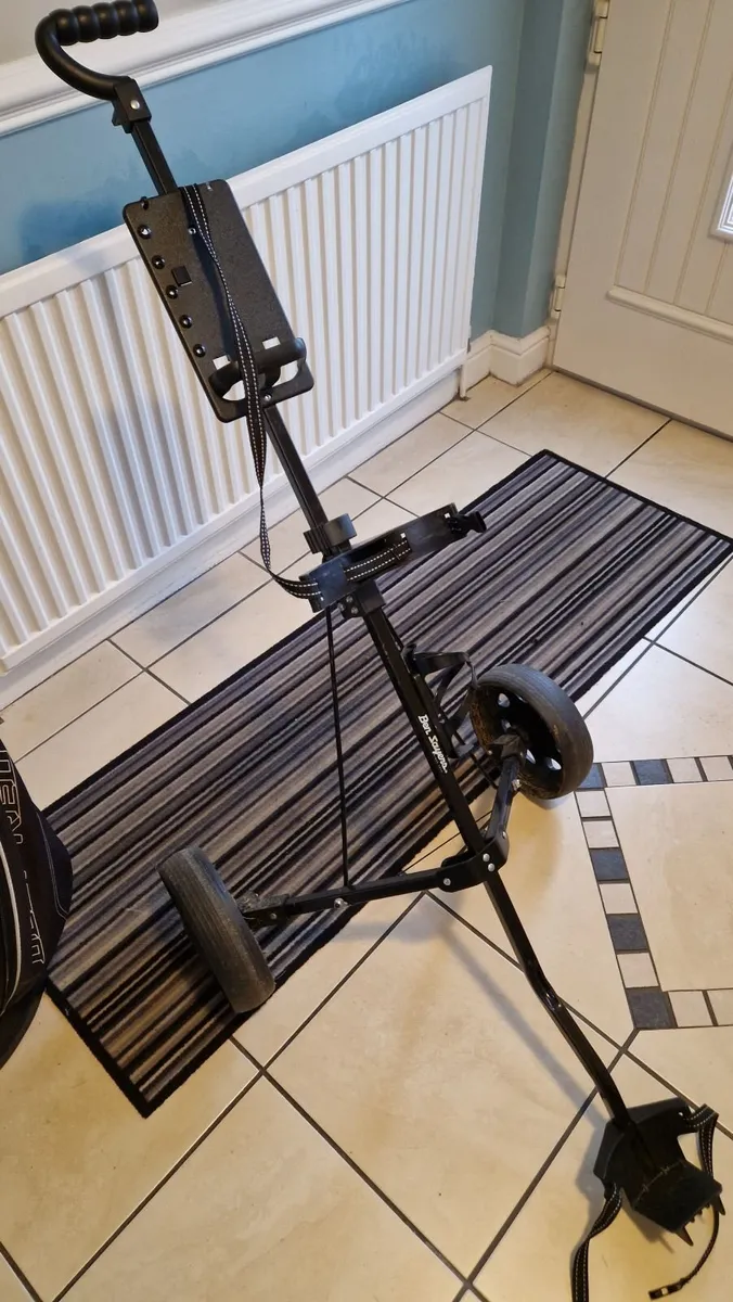 Golf Trolley and bag - Image 1