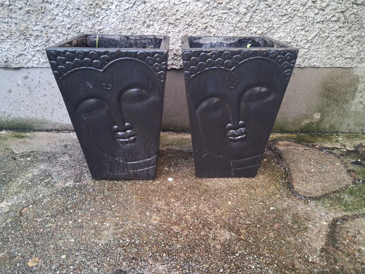 Buddha statues and Buddha planters - Image 2