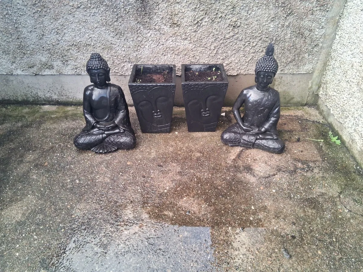 Buddha statues and Buddha planters - Image 4