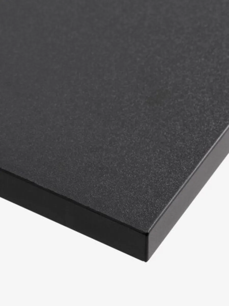 Large Solid Black Desk (160x80cm) - Image 3
