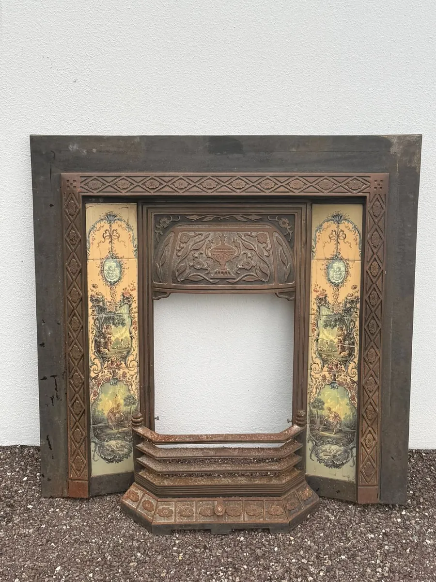 Antique Cast Iron Fireplace