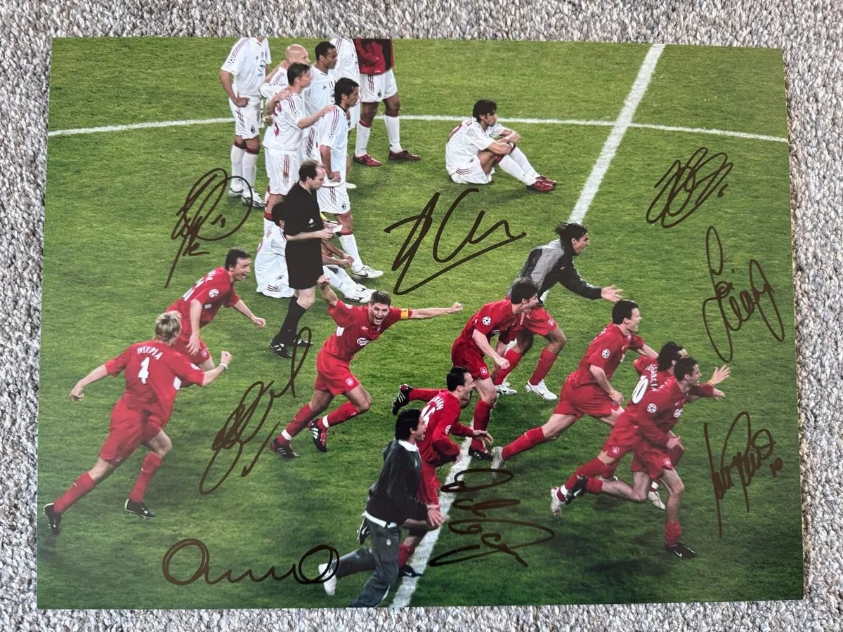 Liverpool fc signed 2005 Istanbul photo