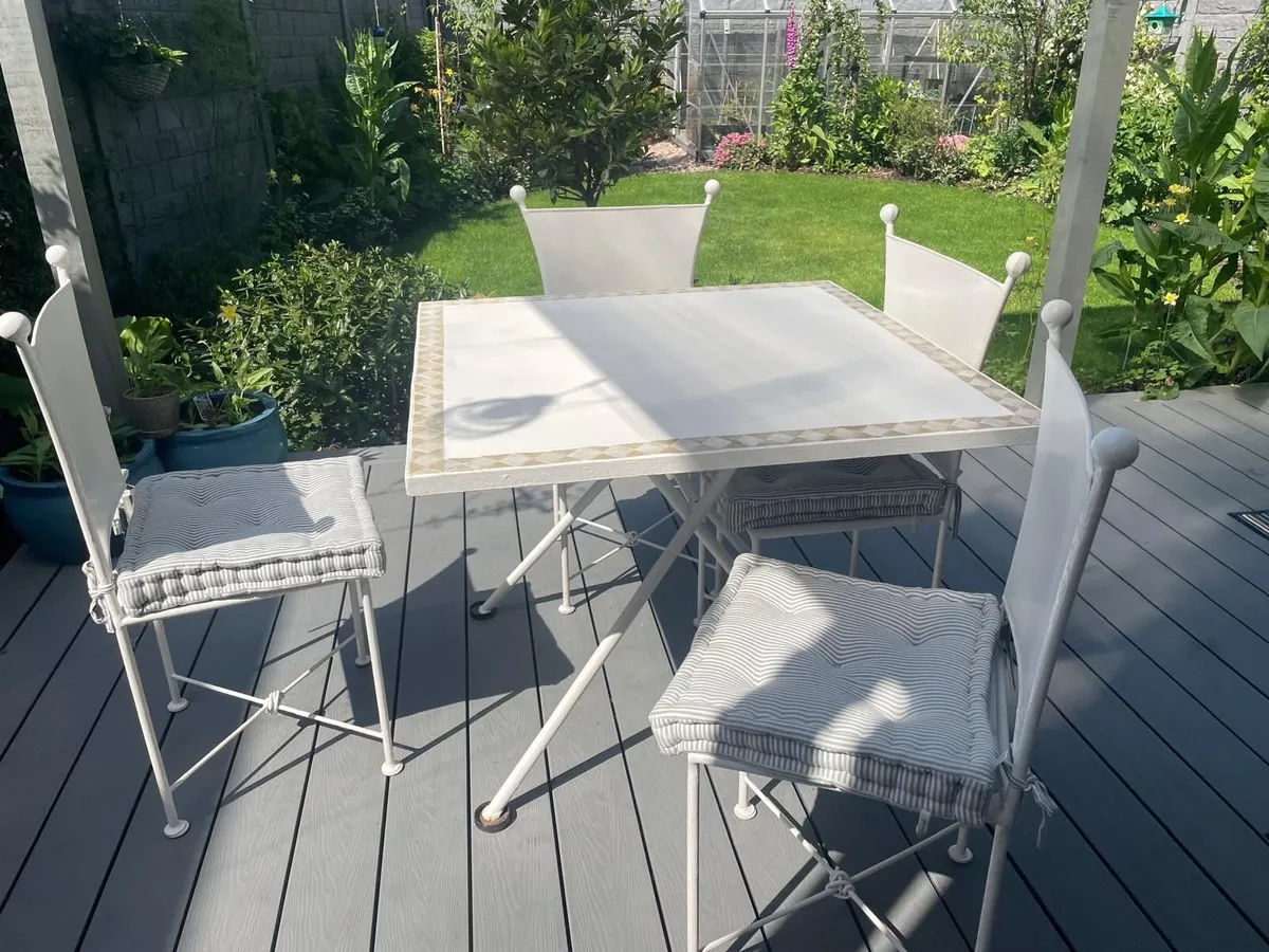 Iron Garden Patio Table & Chairs - Image 1