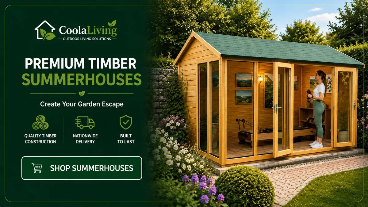 🪵 12x6 Timber Summerhouse – Bright Garden Room 🌿 - Image 1