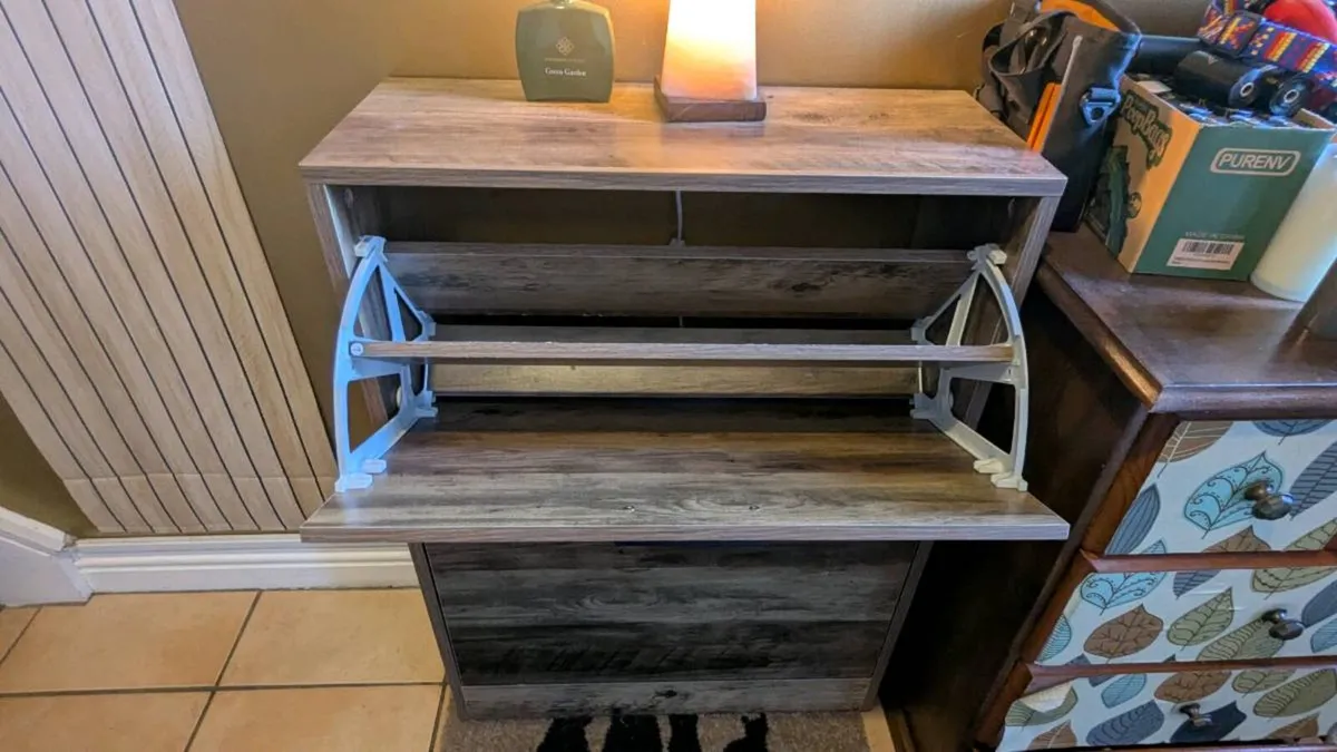 2-Tier Shoe Cabinet / Shoe Storage Unit - Image 2