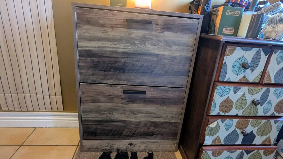 2-Tier Shoe Cabinet / Shoe Storage Unit - Image 1
