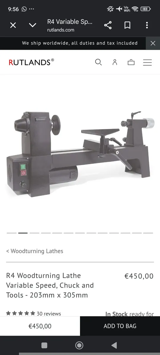 Ruthland lathe - Image 4