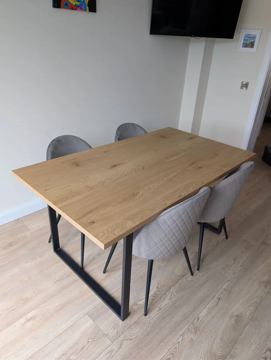 Dining Table + 4 Chairs - Image 1
