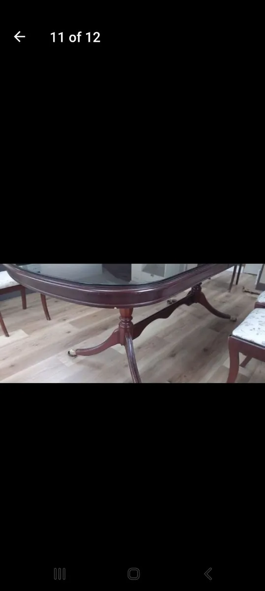 Rossmore Dining room table with chairs - Image 1