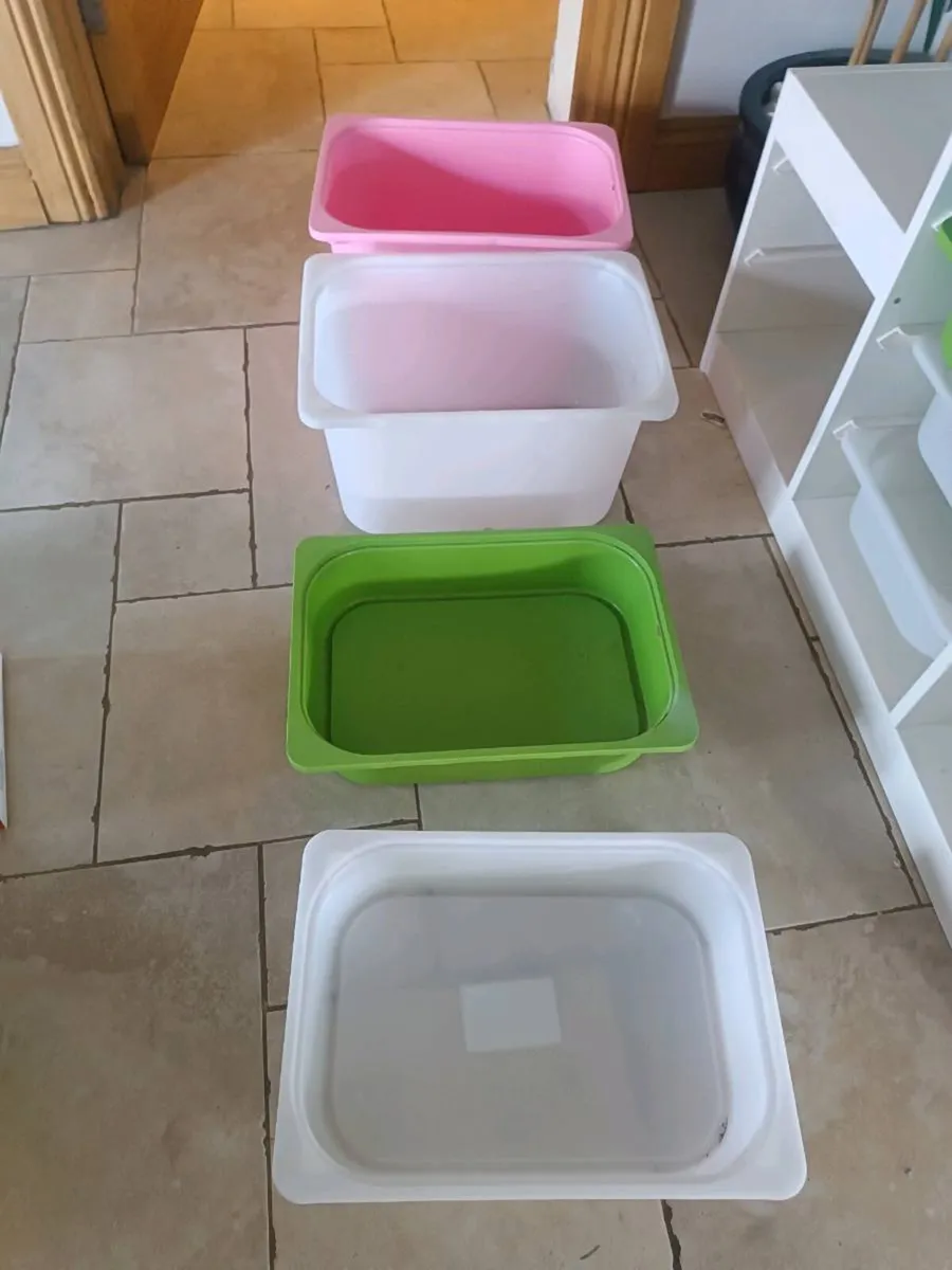 IKEA storage units with boxes - Image 3