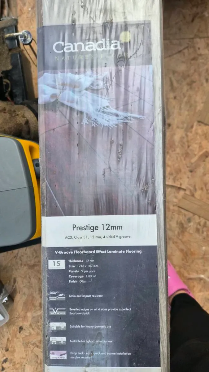 Canadia Grey Frosted Oak High Gloss Flooring - Image 2