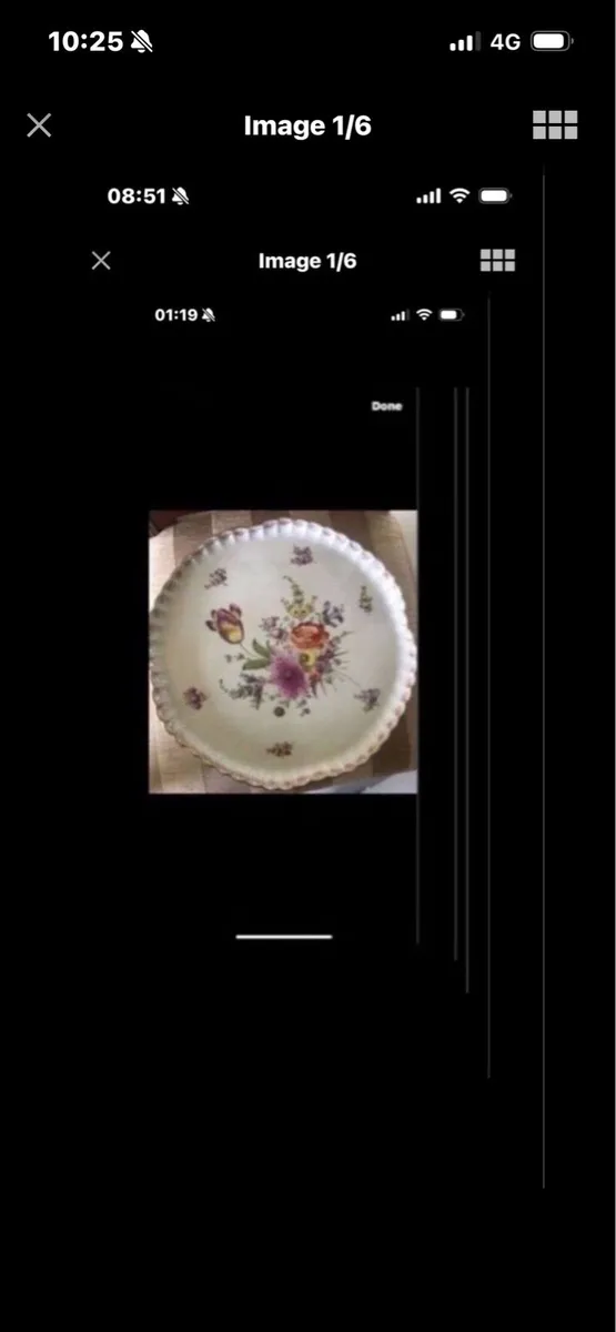 Antique Hand Painted Meissen Dish - Image 1