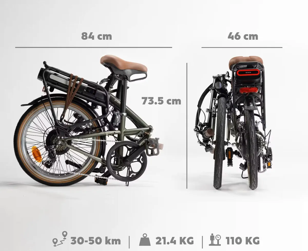 E-Folding Bike-Green Colour- Like brand new - Image 2
