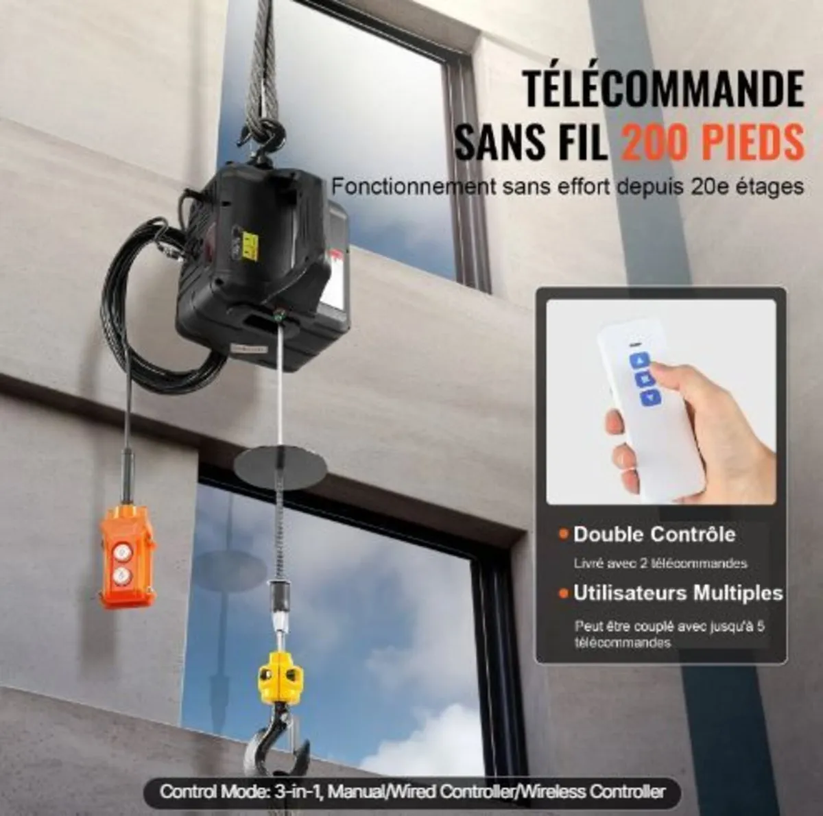 3-in-1 Portable Electric Hoist Winch - Image 4
