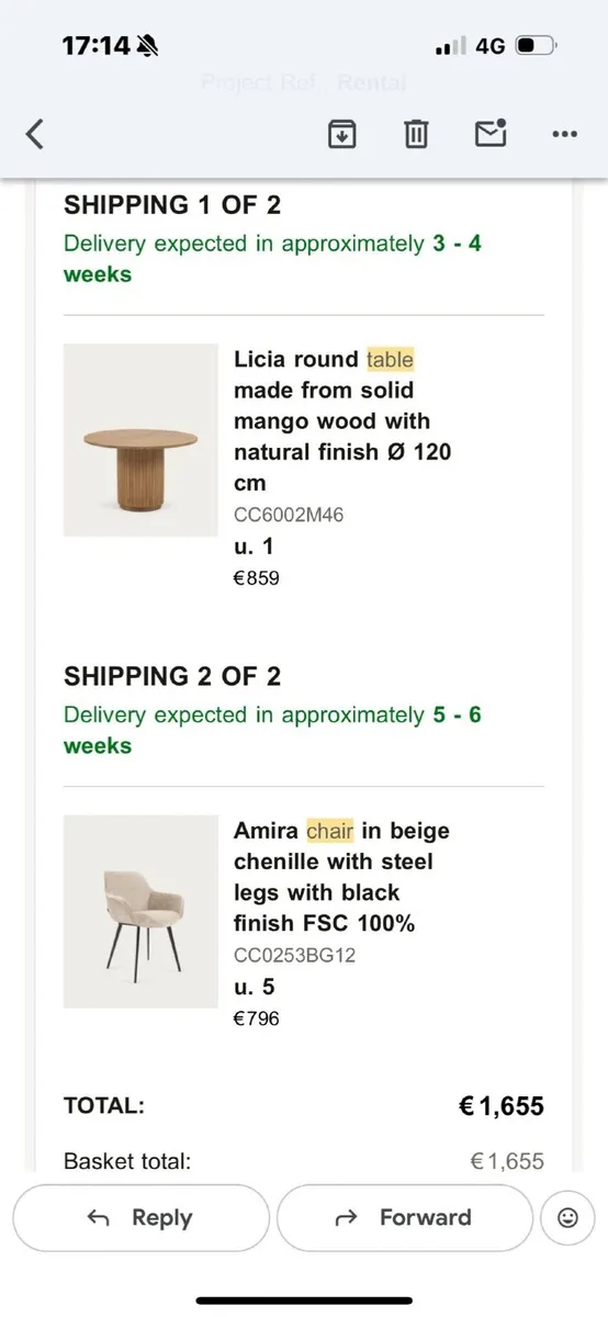 Table and chairs - Image 3