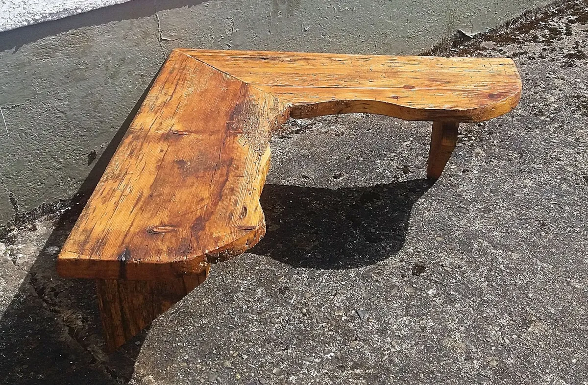 Rustic Floating Corner Shelf / Display - Image 3