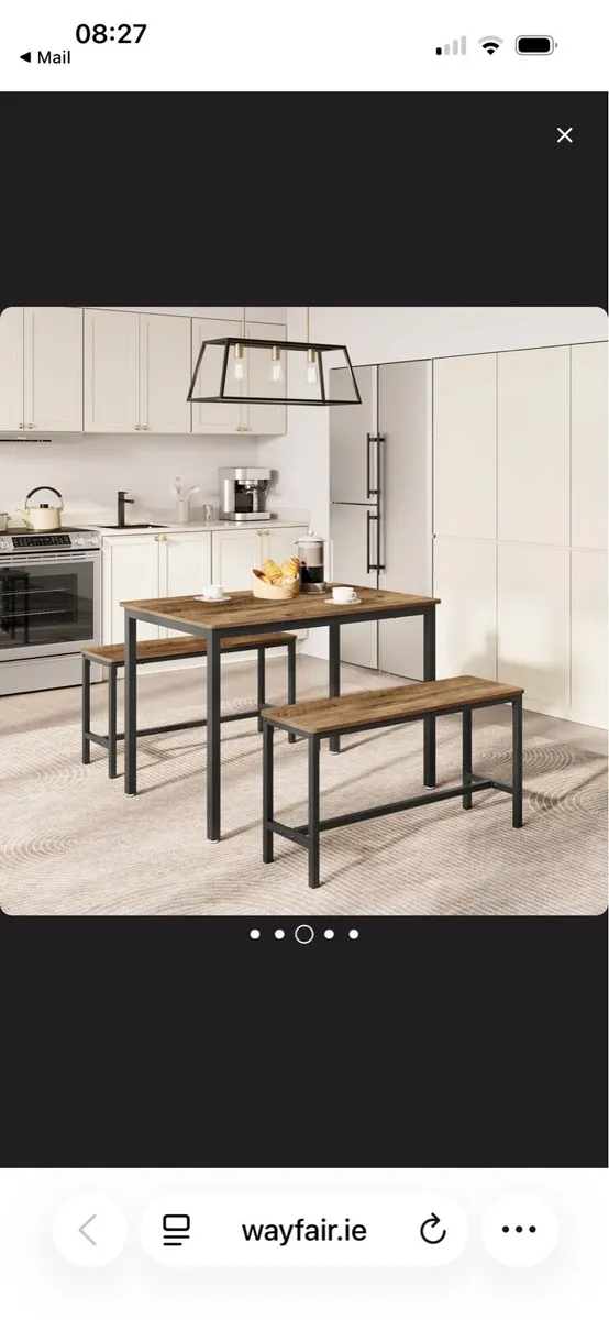 Dining Table and Benches - Image 4