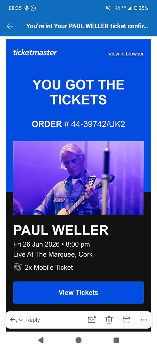 Paul Weller live at the Marquee 26th June