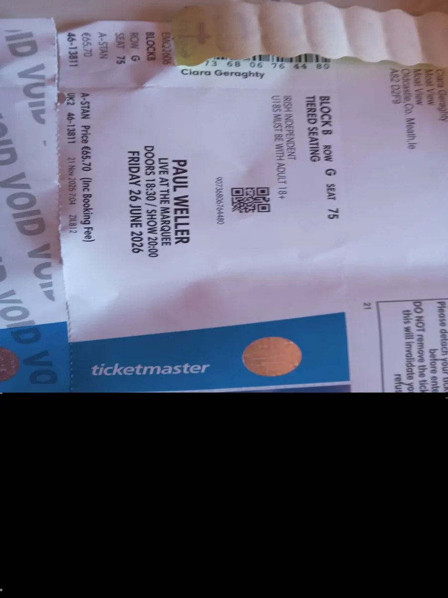 Paul weller in cork