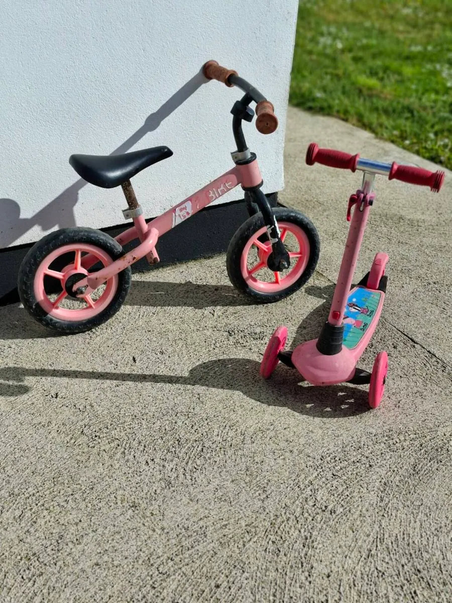 Scooter and balance bike - Image 1