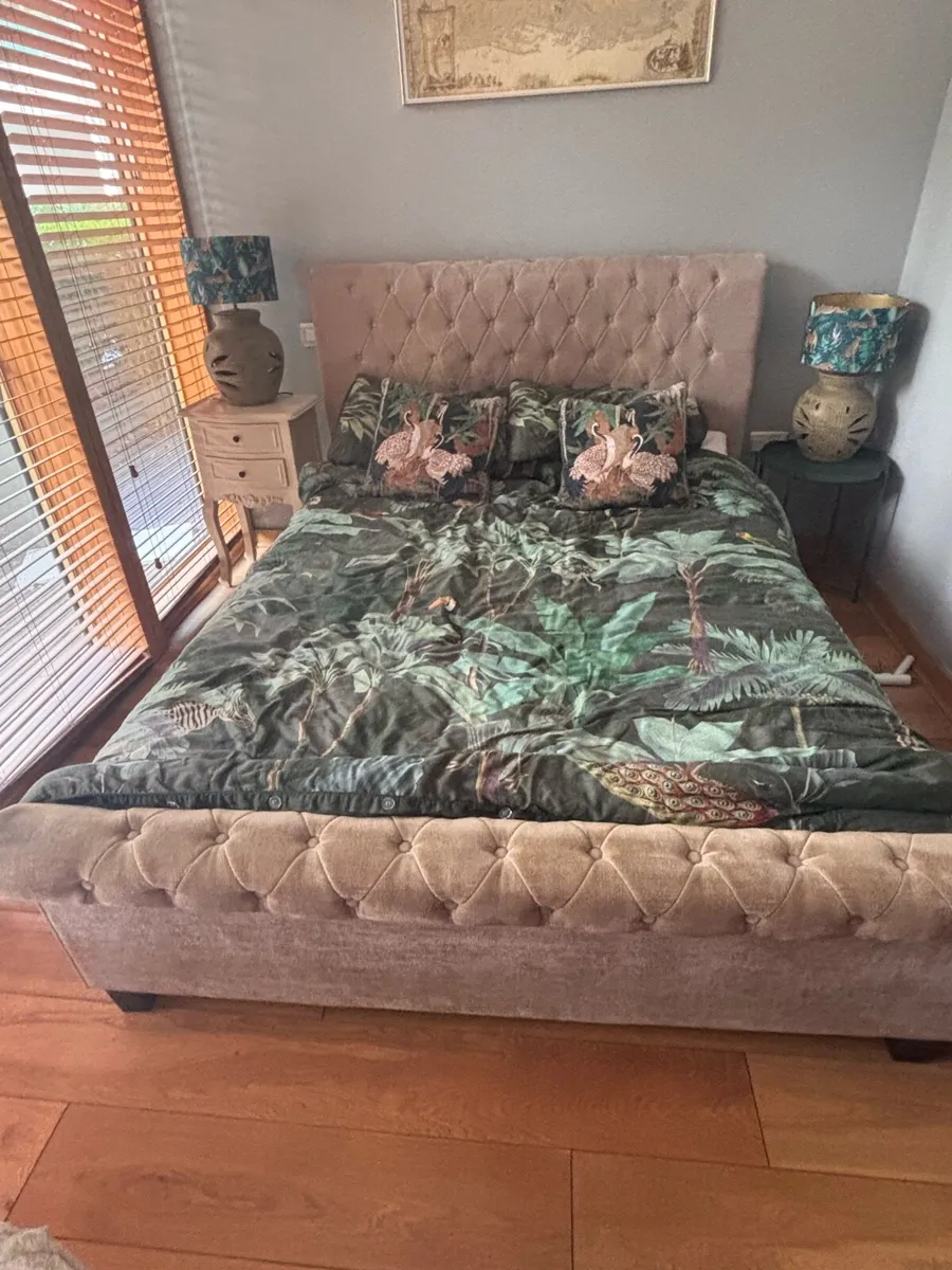 King Size Bed with Mattress - Image 1