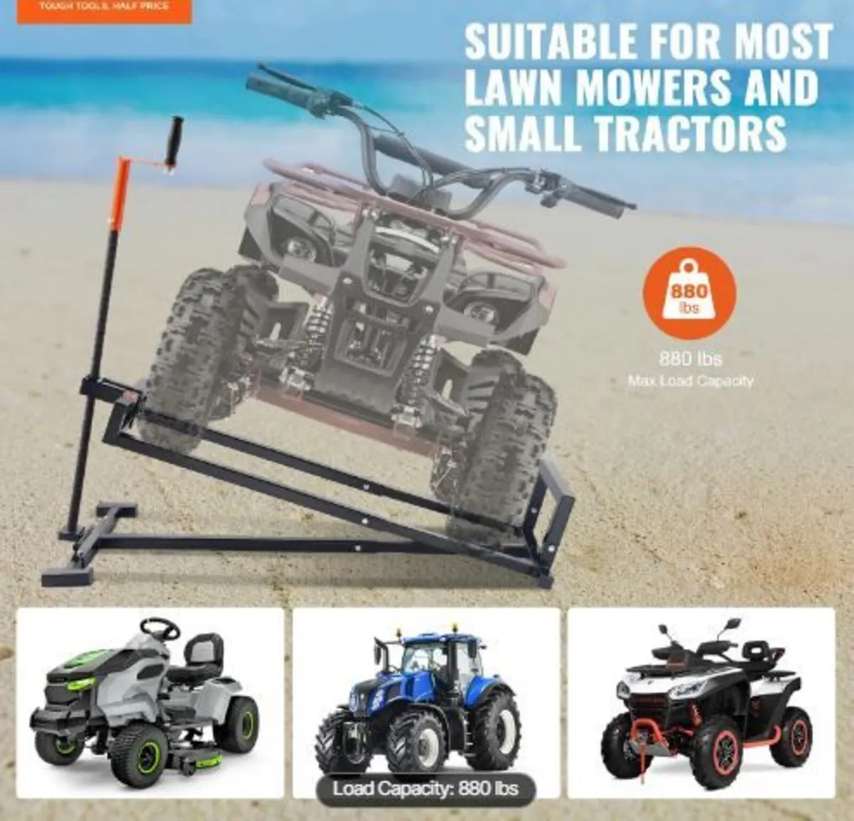 Ride on Lawn Mower Lift Jack, - Image 3