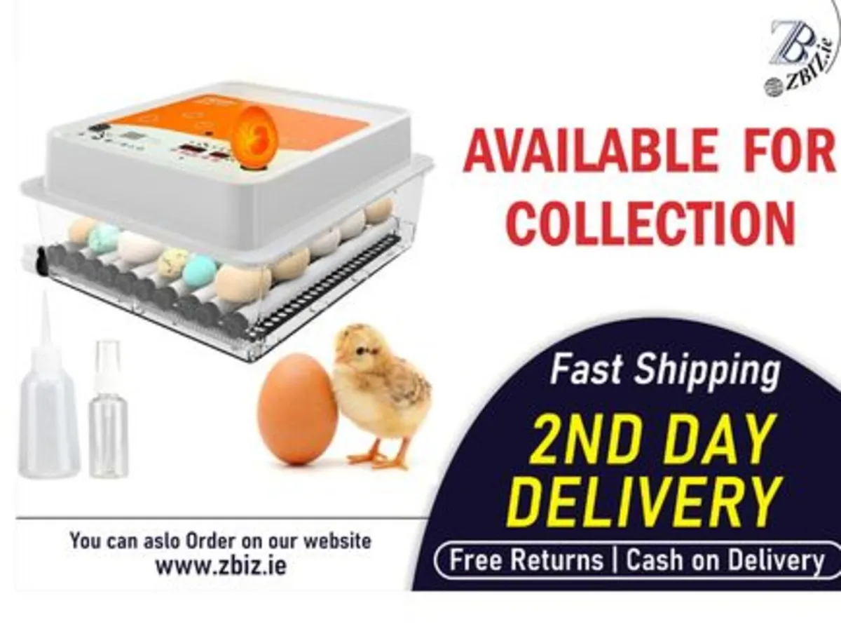 36 Egg Incubator for Chicken Duck Poultry Eggs - Image 1