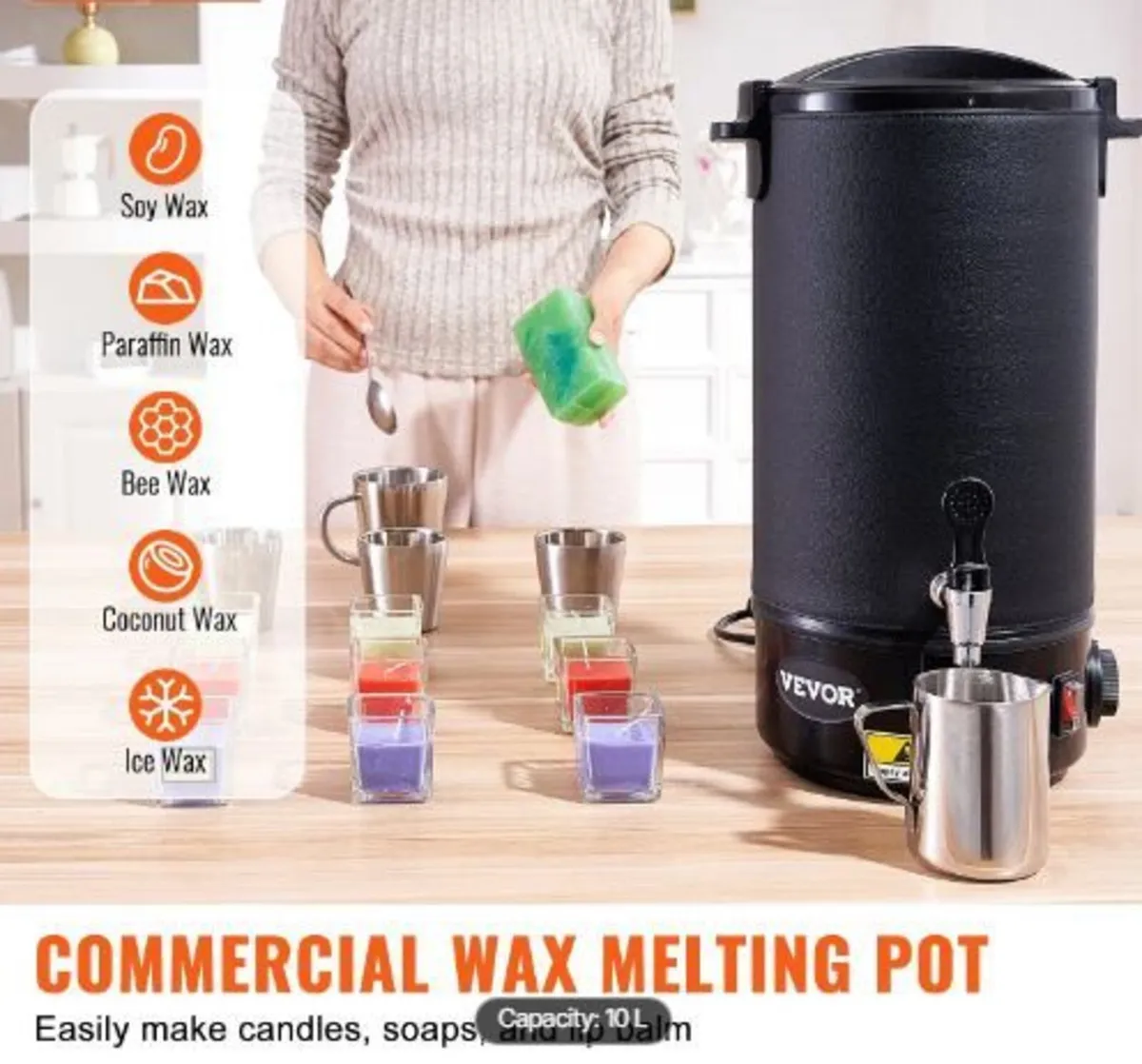 Wax Melter for Candle Making 10Liter - Image 2