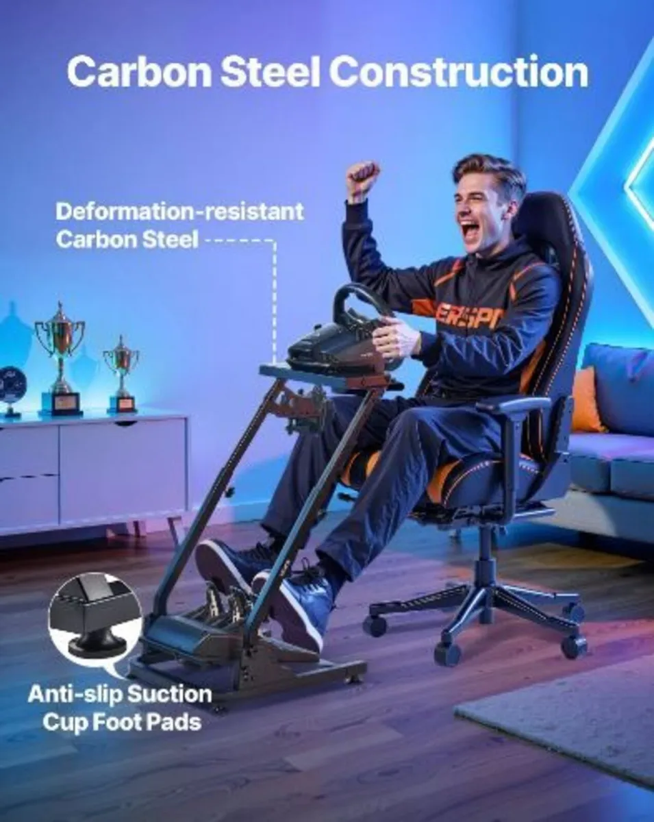 Racing Wheel Stand, Adjustable & Foldable - Image 4