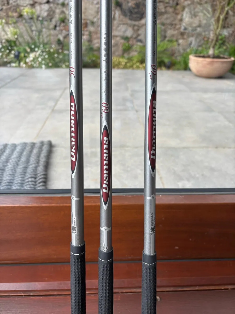 Titleist Diamana M+ R shafts (Driver, 3W, Hybrid) - Image 1
