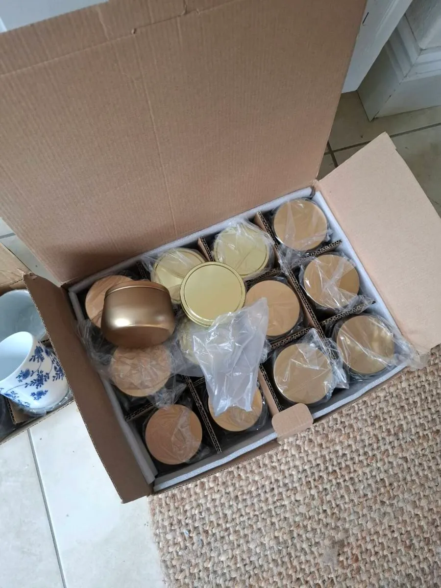 Candle Making Tins with Lids – 24 pieces - Image 2