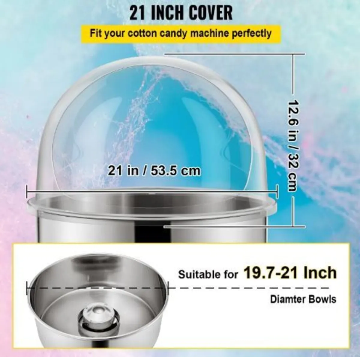 20.5" Diameter Candy Floss Cover for Candy Floss - Image 4