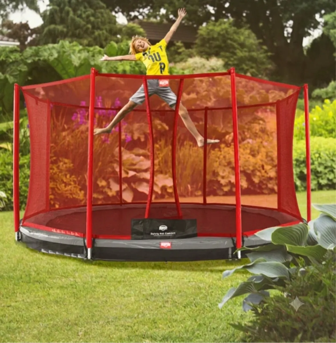 TRAMPOLINE NET &POLES - 11ft BERG FAVORIT INGROUND - Image 3