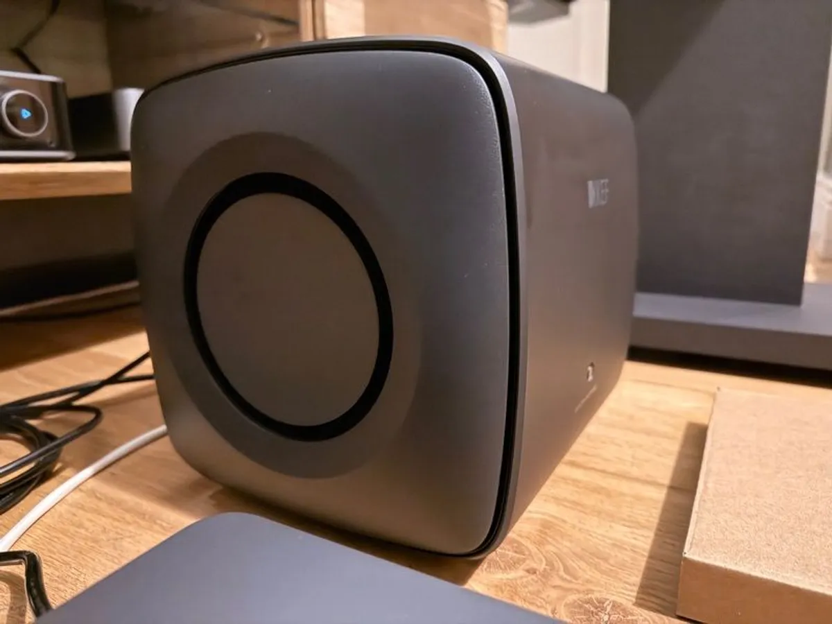 KEF R3 Meta Speakers, KC62 Subwoofer, WiiM Amp Ultra & S3 Stands - Image 2