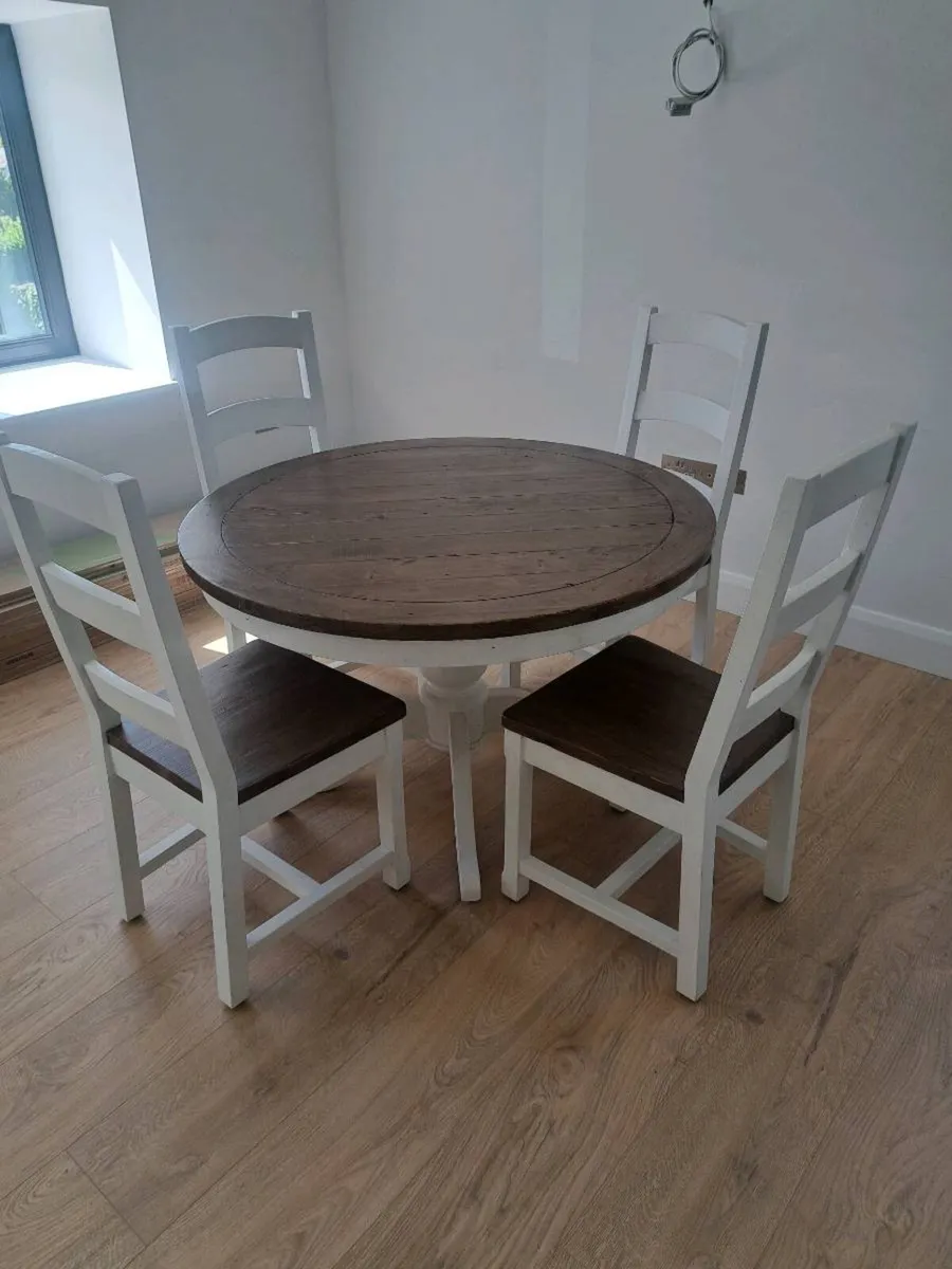 Dining Table with 4 Chairs with Matching Sideboard - Image 1